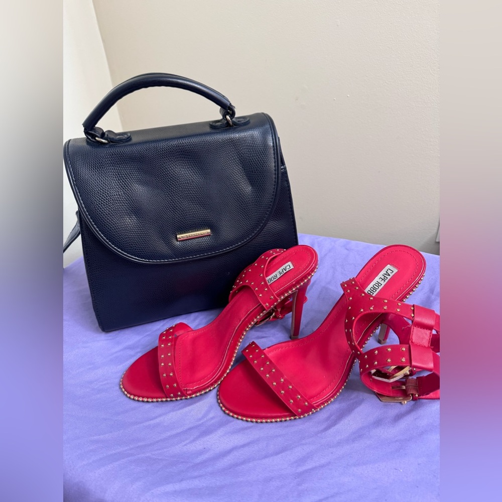 Cape Robbin Red and Gold High Heels
